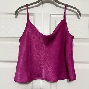 BOG Collective Strappy Cami Top in Fuchsia Size Medium VGUC‎